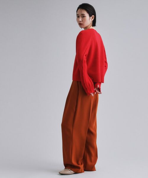 OPAQUE.CLIP / オペーク ドット クリップ ニット・セーター | 【es】メリノウール クルーミドルゲージニット | 詳細11