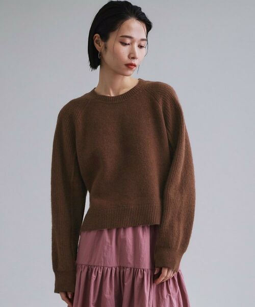 OPAQUE.CLIP / オペーク ドット クリップ ニット・セーター | 【es】メリノウール クルーミドルゲージニット | 詳細13