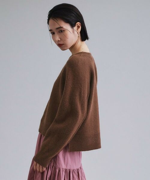 OPAQUE.CLIP / オペーク ドット クリップ ニット・セーター | 【es】メリノウール クルーミドルゲージニット | 詳細14