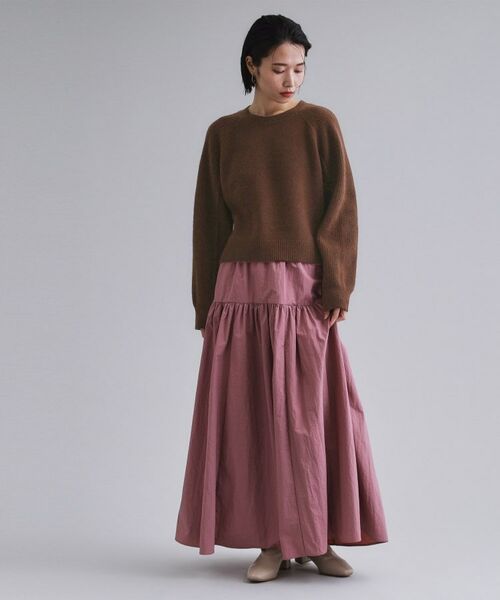 OPAQUE.CLIP / オペーク ドット クリップ ニット・セーター | 【es】メリノウール クルーミドルゲージニット | 詳細2