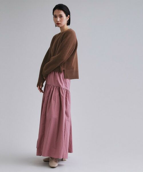 OPAQUE.CLIP / オペーク ドット クリップ ニット・セーター | 【es】メリノウール クルーミドルゲージニット | 詳細3