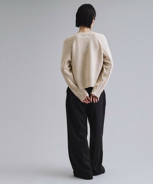 OPAQUE.CLIP / オペーク ドット クリップ ニット・セーター | 【es】メリノウール クルーミドルゲージニット | 詳細7
