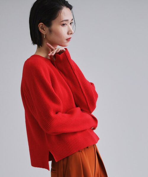 OPAQUE.CLIP / オペーク ドット クリップ ニット・セーター | 【es】メリノウール クルーミドルゲージニット | 詳細9