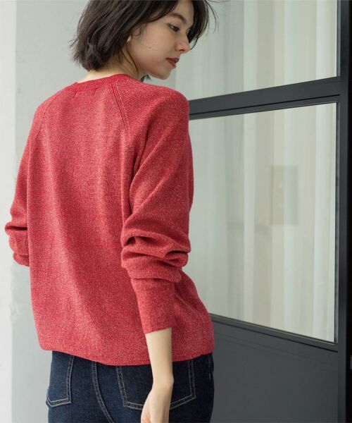 OPAQUE.CLIP / オペーク ドット クリップ ニット・セーター | ボタンデザインラメニット【洗濯機OK】 | 詳細19