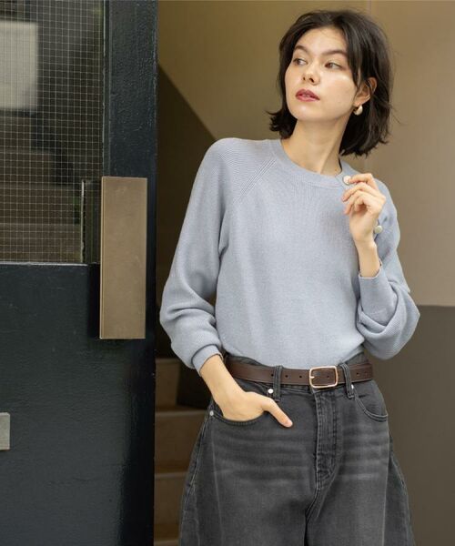 OPAQUE.CLIP / オペーク ドット クリップ ニット・セーター | ボタンデザインラメニット【洗濯機OK】 | 詳細20