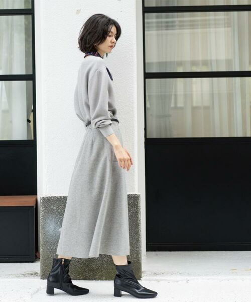 OPAQUE.CLIP / オペーク ドット クリップ ニット・セーター | ラメガーターボートネックニット【洗濯機OK】 | 詳細11