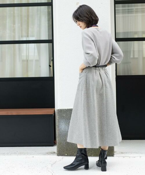 OPAQUE.CLIP / オペーク ドット クリップ ニット・セーター | ラメガーターボートネックニット【洗濯機OK】 | 詳細12