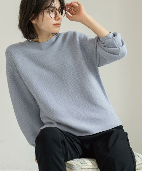 OPAQUE.CLIP / オペーク ドット クリップ ニット・セーター | ラメガーターボートネックニット【洗濯機OK】 | 詳細19