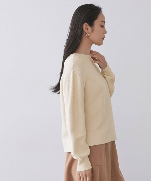 OPAQUE.CLIP / オペーク ドット クリップ ニット・セーター | ラメガーターボートネックニット【洗濯機OK】 | 詳細30