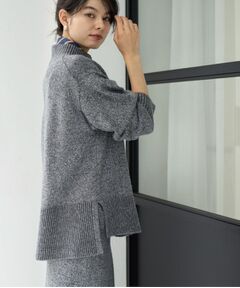 OPAQUE.CLIP / オペーク ドット クリップ ニット・セーター | ラメスパンコールハイネックニット/セットアップ対応可【洗濯機OK】