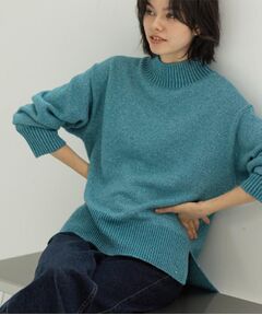 OPAQUE.CLIP / オペーク ドット クリップ ニット・セーター | ラメスパンコールハイネックニット/セットアップ対応可【洗濯機OK】