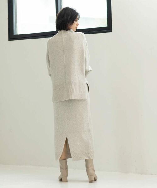 OPAQUE.CLIP / オペーク ドット クリップ ニット・セーター | ラメスパンコールハイネックニット/セットアップ対応可【洗濯機OK】 | 詳細10