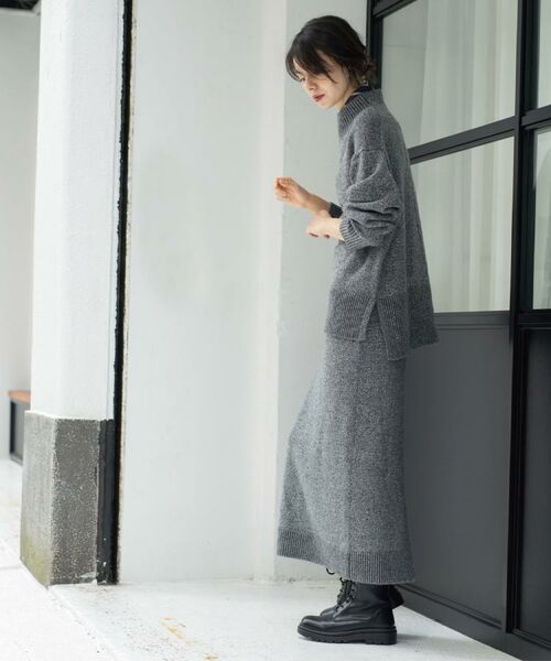 OPAQUE.CLIP / オペーク ドット クリップ ニット・セーター | ラメスパンコールハイネックニット/セットアップ対応可【洗濯機OK】 | 詳細16