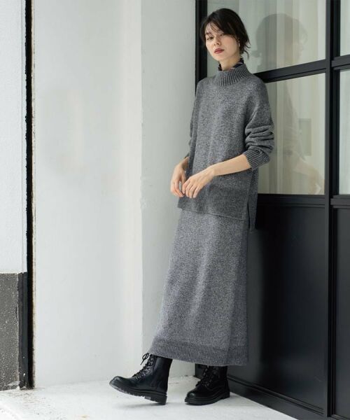 OPAQUE.CLIP / オペーク ドット クリップ ニット・セーター | ラメスパンコールハイネックニット/セットアップ対応可【洗濯機OK】 | 詳細17