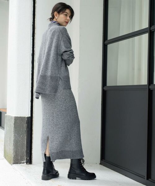 OPAQUE.CLIP / オペーク ドット クリップ ニット・セーター | ラメスパンコールハイネックニット/セットアップ対応可【洗濯機OK】 | 詳細18