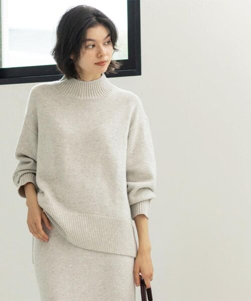 OPAQUE.CLIP / オペーク ドット クリップ ニット・セーター | ラメスパンコールハイネックニット/セットアップ対応可【洗濯機OK】 | 詳細5