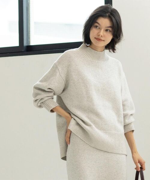 OPAQUE.CLIP / オペーク ドット クリップ ニット・セーター | ラメスパンコールハイネックニット/セットアップ対応可【洗濯機OK】 | 詳細7