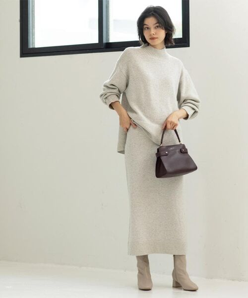 OPAQUE.CLIP / オペーク ドット クリップ ニット・セーター | ラメスパンコールハイネックニット/セットアップ対応可【洗濯機OK】 | 詳細8