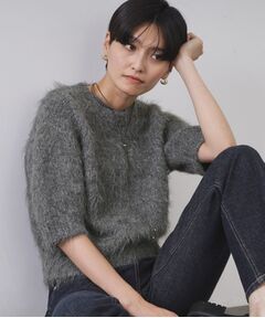 OPAQUE.CLIP / オペーク ドット クリップ ニット・セーター | フェザーヤーンニット【洗濯機OK/抗ピル】