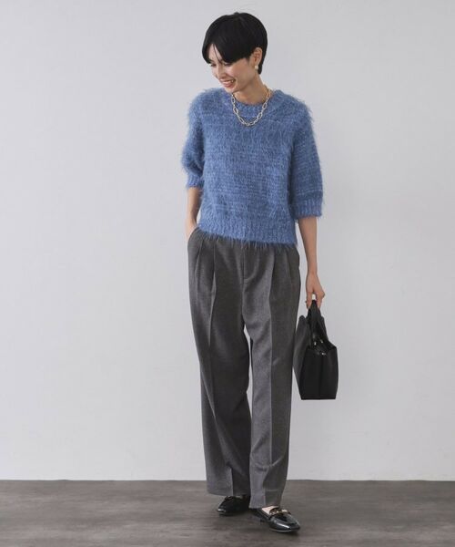 OPAQUE.CLIP / オペーク ドット クリップ ニット・セーター | フェザーヤーンニット【洗濯機OK/抗ピル】 | 詳細10