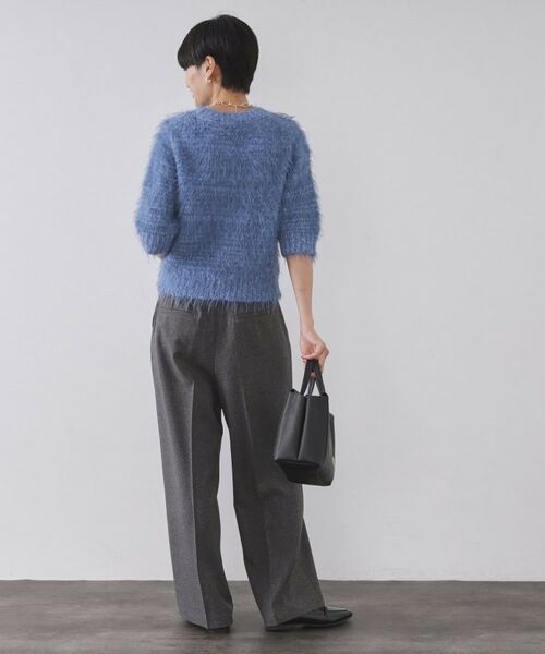 OPAQUE.CLIP / オペーク ドット クリップ ニット・セーター | フェザーヤーンニット【洗濯機OK/抗ピル】 | 詳細11