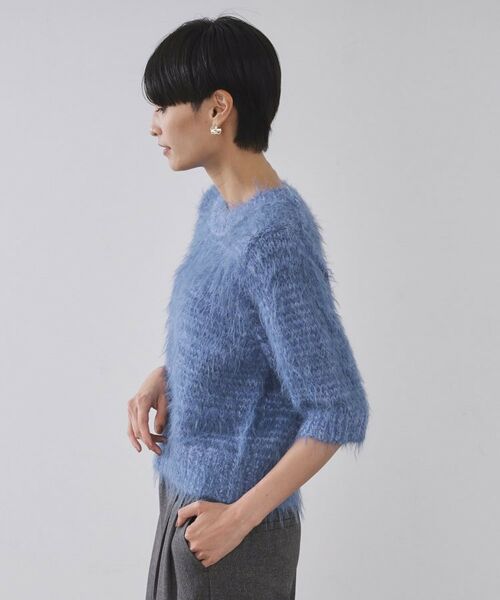 OPAQUE.CLIP / オペーク ドット クリップ ニット・セーター | フェザーヤーンニット【洗濯機OK/抗ピル】 | 詳細14