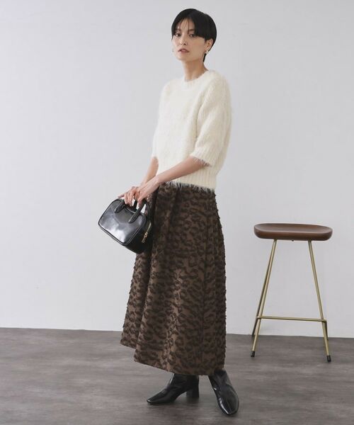 OPAQUE.CLIP / オペーク ドット クリップ ニット・セーター | フェザーヤーンニット【洗濯機OK/抗ピル】 | 詳細2