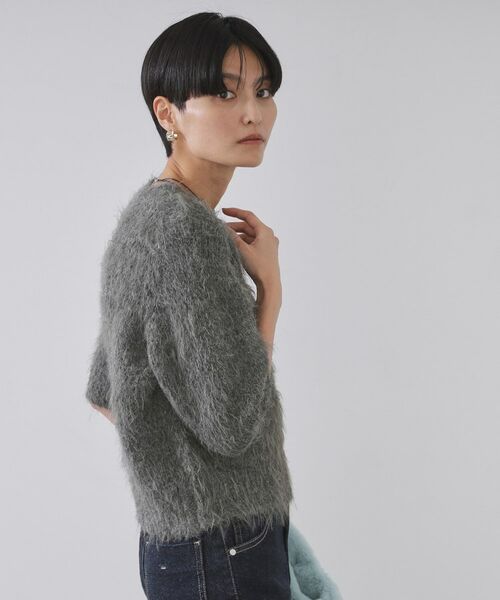 OPAQUE.CLIP / オペーク ドット クリップ ニット・セーター | フェザーヤーンニット【洗濯機OK/抗ピル】 | 詳細5