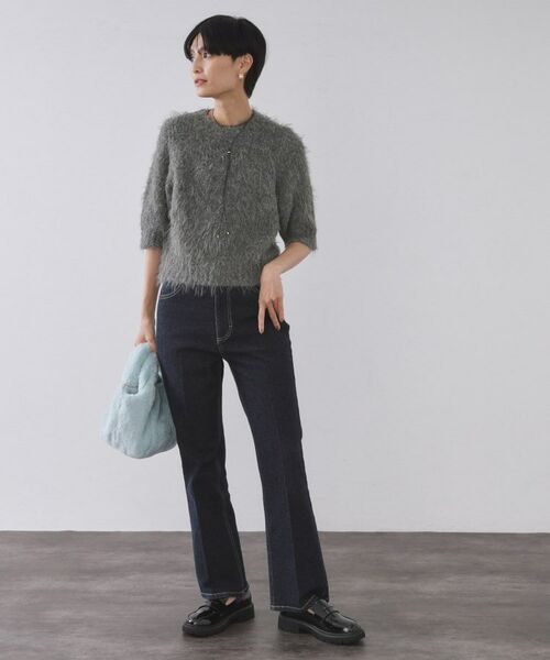 OPAQUE.CLIP / オペーク ドット クリップ ニット・セーター | フェザーヤーンニット【洗濯機OK/抗ピル】 | 詳細6