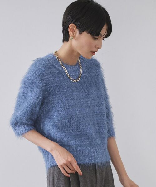 OPAQUE.CLIP / オペーク ドット クリップ ニット・セーター | フェザーヤーンニット【洗濯機OK/抗ピル】 | 詳細9