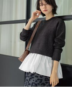 OPAQUE.CLIP / オペーク ドット クリップ その他トップス | 《ツインセット》ショートラメニット×フレアタンクトップ【洗濯機OK】