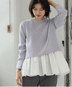 OPAQUE.CLIP / オペーク ドット クリップ その他トップス | 《ツインセット》ショートラメニット×フレアタンクトップ【洗濯機OK】