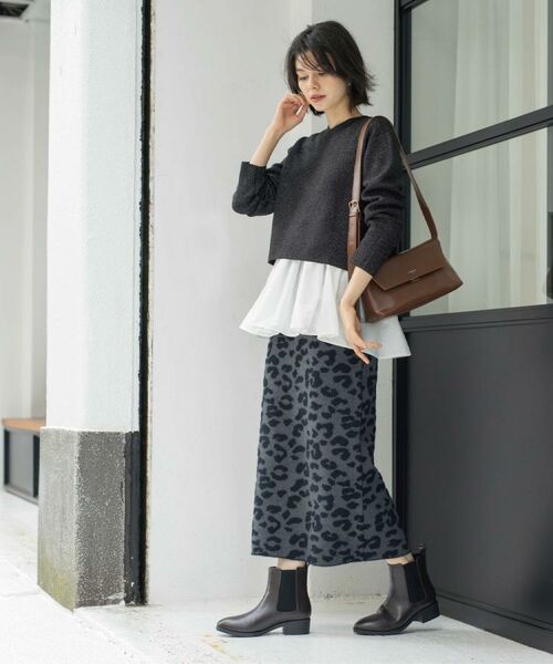 OPAQUE.CLIP / オペーク ドット クリップ その他トップス | 《ツインセット》ショートラメニット×フレアタンクトップ【洗濯機OK】 | 詳細11