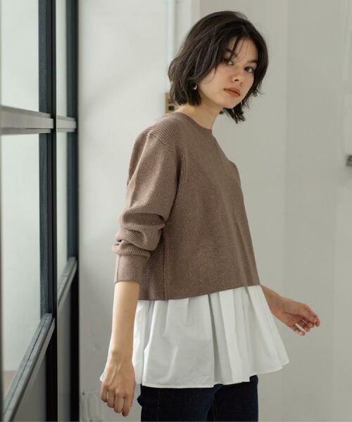 OPAQUE.CLIP / オペーク ドット クリップ その他トップス | 《ツインセット》ショートラメニット×フレアタンクトップ【洗濯機OK】 | 詳細12