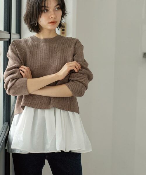 OPAQUE.CLIP / オペーク ドット クリップ その他トップス | 《ツインセット》ショートラメニット×フレアタンクトップ【洗濯機OK】 | 詳細13