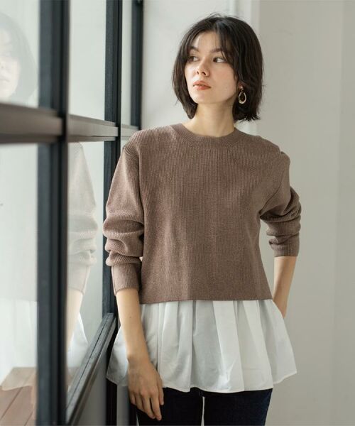 OPAQUE.CLIP / オペーク ドット クリップ その他トップス | 《ツインセット》ショートラメニット×フレアタンクトップ【洗濯機OK】 | 詳細15