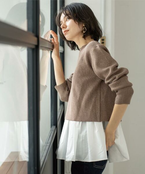 OPAQUE.CLIP / オペーク ドット クリップ その他トップス | 《ツインセット》ショートラメニット×フレアタンクトップ【洗濯機OK】 | 詳細16