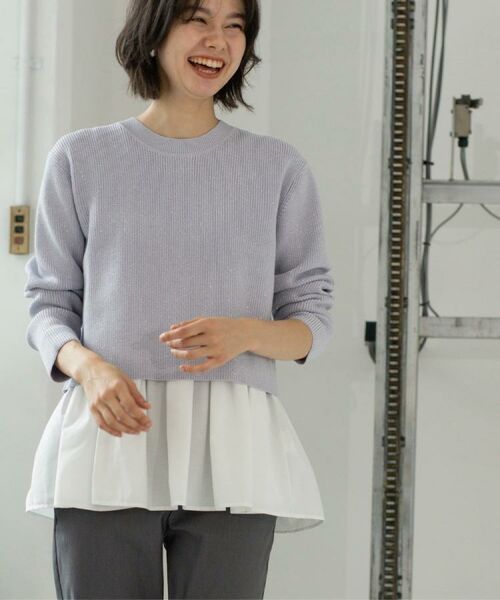 OPAQUE.CLIP / オペーク ドット クリップ その他トップス | 《ツインセット》ショートラメニット×フレアタンクトップ【洗濯機OK】 | 詳細17