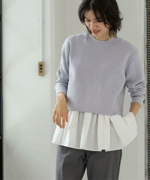 OPAQUE.CLIP / オペーク ドット クリップ その他トップス | 《ツインセット》ショートラメニット×フレアタンクトップ【洗濯機OK】 | 詳細21