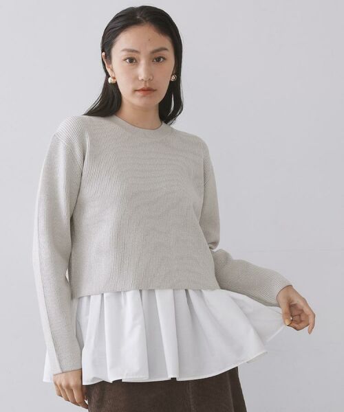 OPAQUE.CLIP / オペーク ドット クリップ その他トップス | 《ツインセット》ショートラメニット×フレアタンクトップ【洗濯機OK】 | 詳細22