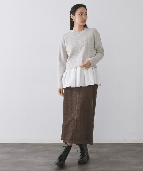 OPAQUE.CLIP / オペーク ドット クリップ その他トップス | 《ツインセット》ショートラメニット×フレアタンクトップ【洗濯機OK】 | 詳細24