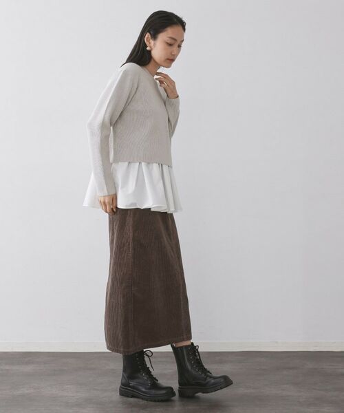 OPAQUE.CLIP / オペーク ドット クリップ その他トップス | 《ツインセット》ショートラメニット×フレアタンクトップ【洗濯機OK】 | 詳細25