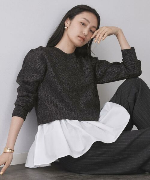 OPAQUE.CLIP / オペーク ドット クリップ その他トップス | 《ツインセット》ショートラメニット×フレアタンクトップ【洗濯機OK】 | 詳細29