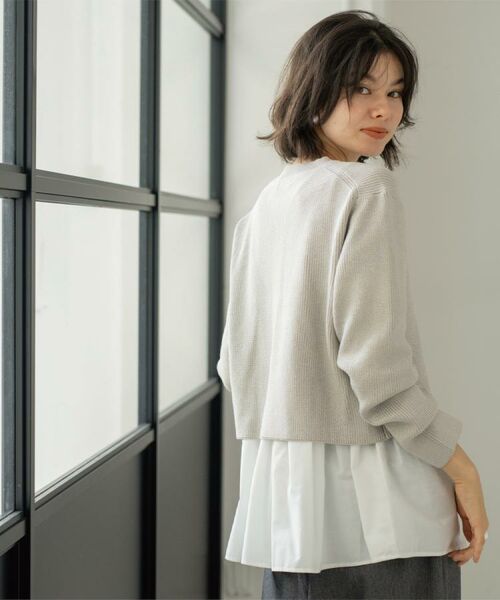 OPAQUE.CLIP / オペーク ドット クリップ その他トップス | 《ツインセット》ショートラメニット×フレアタンクトップ【洗濯機OK】 | 詳細4