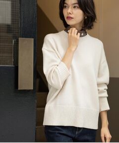 OPAQUE.CLIP / オペーク ドット クリップ ニット・セーター | バックボタンリラクシーニット【洗濯機OK】《8col》