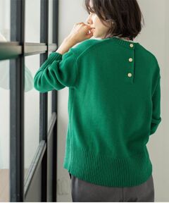 OPAQUE.CLIP / オペーク ドット クリップ ニット・セーター | バックボタンリラクシーニット【洗濯機OK】《8col》