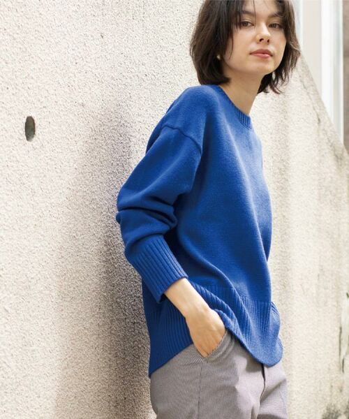 OPAQUE.CLIP / オペーク ドット クリップ ニット・セーター | バックボタンリラクシーニット【洗濯機OK】《8col》 | 詳細27