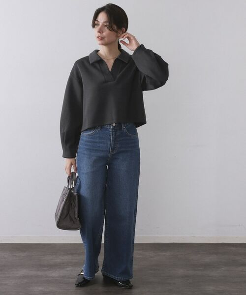 OPAQUE.CLIP / オペーク ドット クリップ カットソー | スキッパートップス【UVケア/洗濯機OK】 | 詳細3