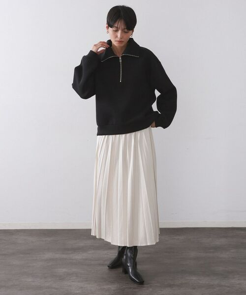 OPAQUE.CLIP / オペーク ドット クリップ カットソー | ハーフジップトップス/セットアップ対応可【洗濯機OK】 | 詳細11