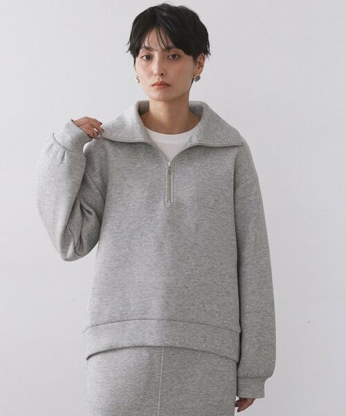 OPAQUE.CLIP / オペーク ドット クリップ カットソー | ハーフジップトップス/セットアップ対応可【洗濯機OK】 | 詳細13